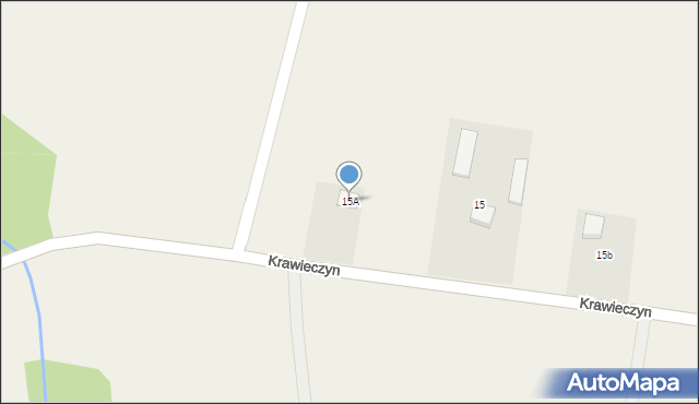 Krawieczyn, Krawieczyn, 15A, mapa Krawieczyn