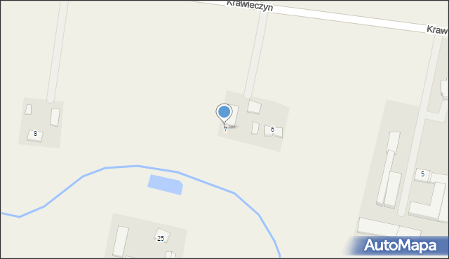 Krawieczyn, Krawieczyn, 7, mapa Krawieczyn