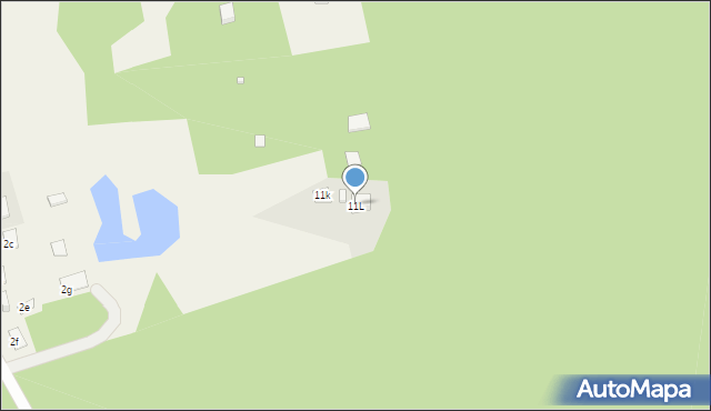 Krawno, Krawno, 11L, mapa Krawno
