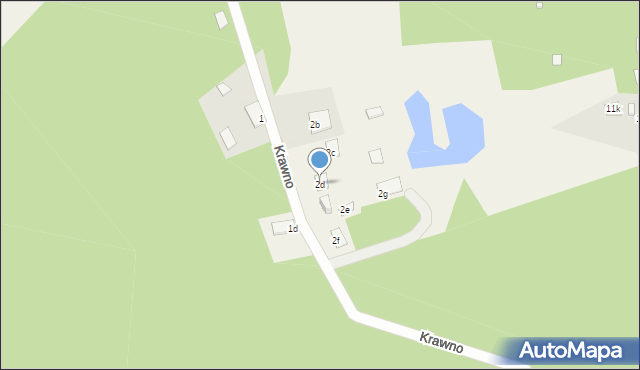 Krawno, Krawno, 2d, mapa Krawno