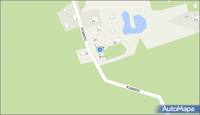 Krawno, Krawno, 2f, mapa Krawno