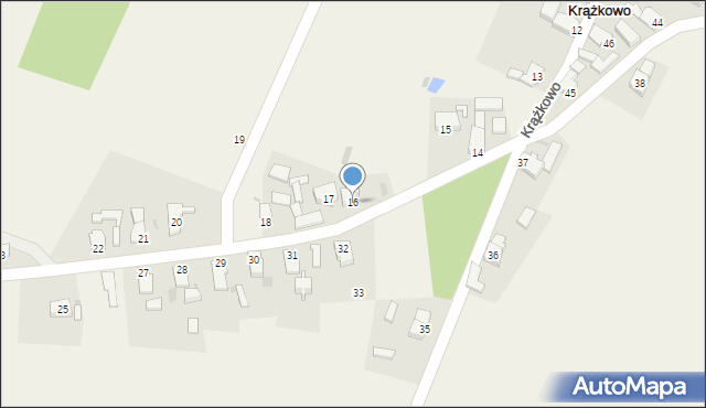 Krążkowo, Krążkowo, 16, mapa Krążkowo
