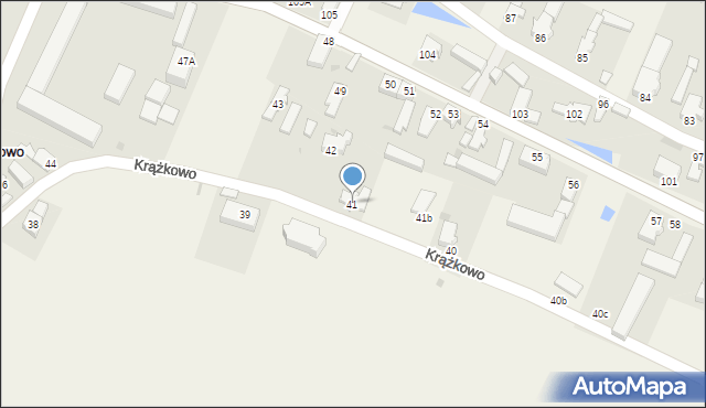 Krążkowo, Krążkowo, 41, mapa Krążkowo