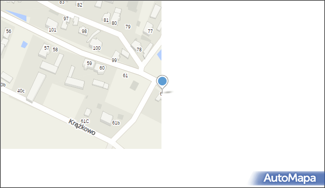 Krążkowo, Krążkowo, 62, mapa Krążkowo