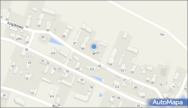 Krążkowo, Krążkowo, 85, mapa Krążkowo