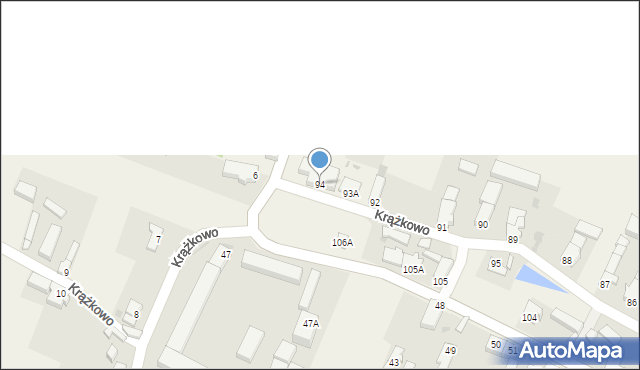 Krążkowo, Krążkowo, 94, mapa Krążkowo
