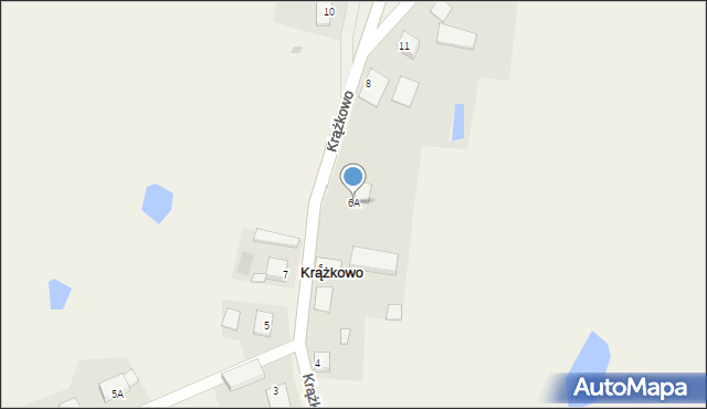 Krążkowo, Krążkowo, 6A, mapa Krążkowo
