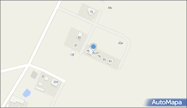 Krążkowo, Krążkowo, 77, mapa Krążkowo