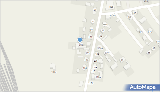 Krążkowy, Krążkowy, 102b, mapa Krążkowy