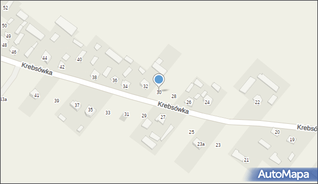 Krebsówka, Krebsówka, 30, mapa Krebsówka
