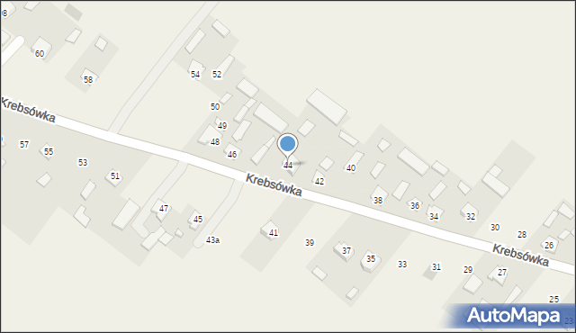 Krebsówka, Krebsówka, 44, mapa Krebsówka