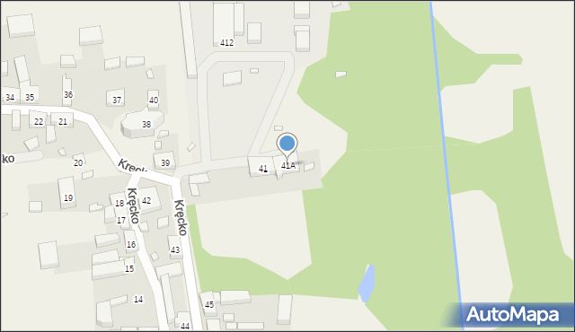 Kręcko, Kręcko, 41A, mapa Kręcko