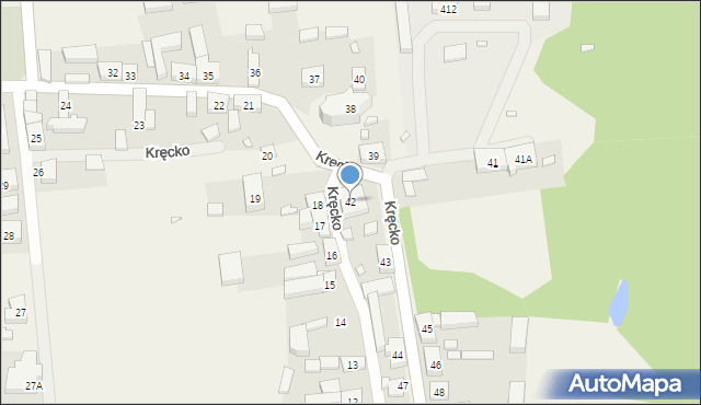 Kręcko, Kręcko, 42, mapa Kręcko