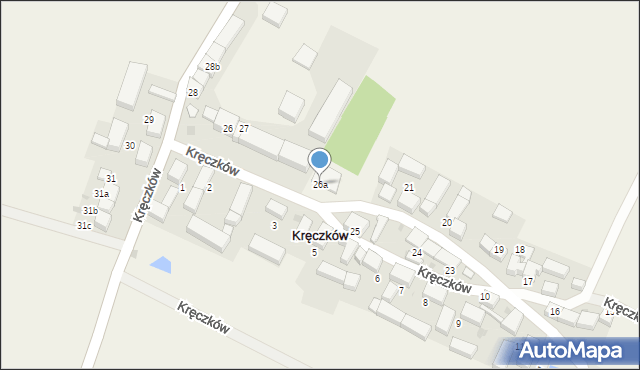 Kręczków, Kręczków, 26a, mapa Kręczków