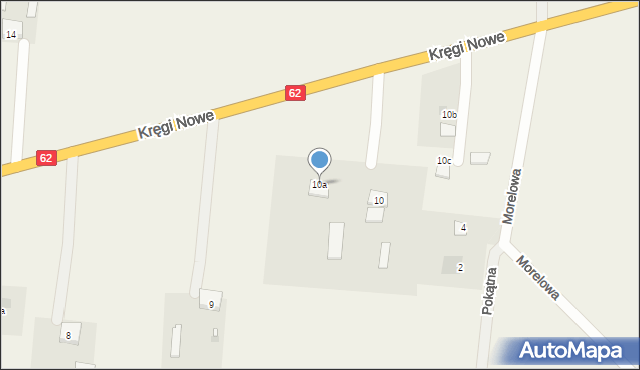 Kręgi Nowe, Kręgi Nowe, 10a, mapa Kręgi Nowe