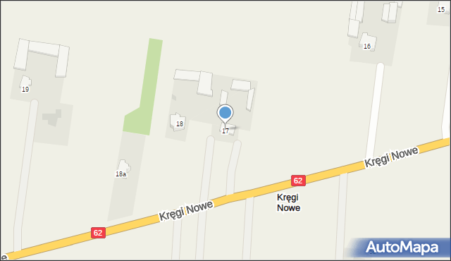 Kręgi Nowe, Kręgi Nowe, 17, mapa Kręgi Nowe