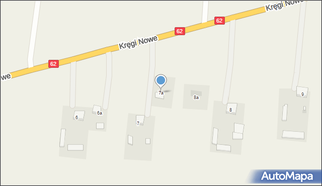 Kręgi Nowe, Kręgi Nowe, 7a, mapa Kręgi Nowe