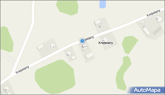 Krejwiany, Krejwiany, 7b, mapa Krejwiany