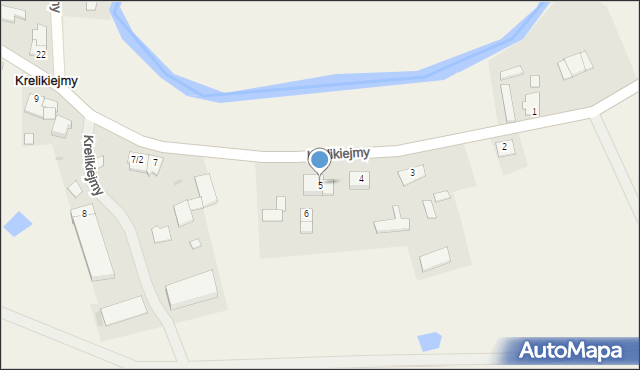 Krelikiejmy, Krelikiejmy, 5, mapa Krelikiejmy