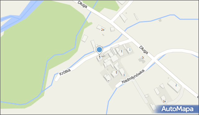 Krempachy, Krótka, 5, mapa Krempachy