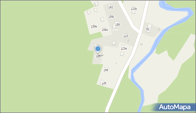 Krempna, Krempna, 126, mapa Krempna