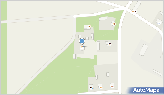 Krępa, Krępa, 47, mapa Krępa