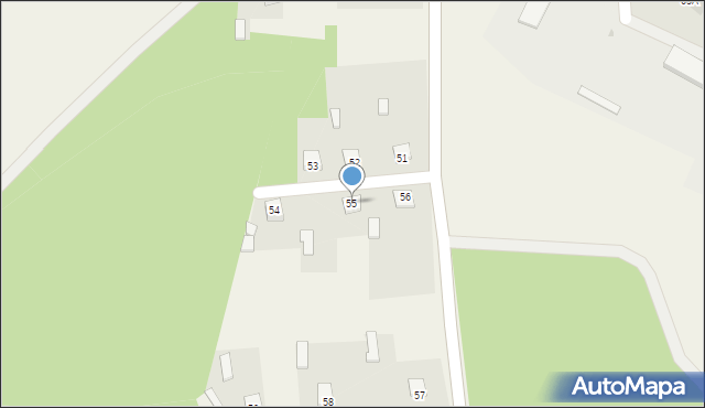 Krępa, Krępa, 55, mapa Krępa