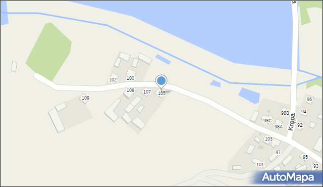 Krępa, Krępa, 105, mapa Krępa