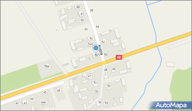 Krępa, Krępa, 59, mapa Krępa