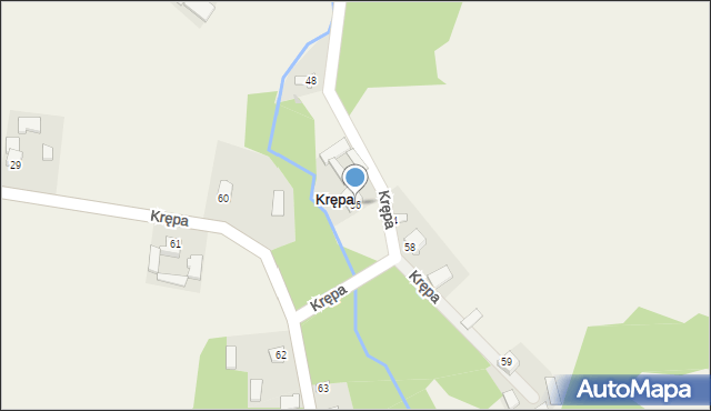 Krępa, Krępa, 56, mapa Krępa