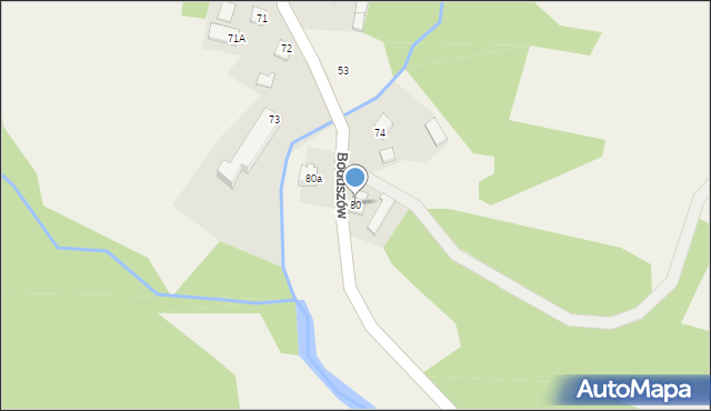 Krępa, Krępa, 80, mapa Krępa