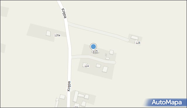 Krępa, Krępa, 125A, mapa Krępa