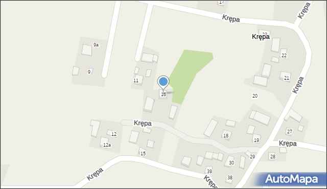Krępa, Krępa, 16, mapa Krępa