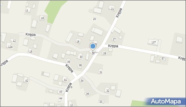 Krępa, Krępa, 29, mapa Krępa