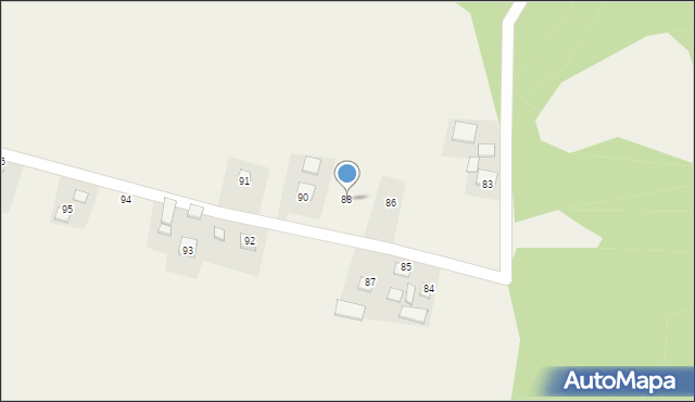 Krępa, Krępa, 88, mapa Krępa