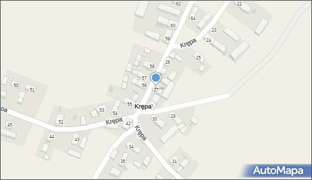 Krępa, Krępa, 27, mapa Krępa