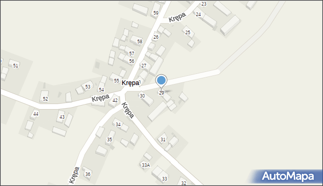Krępa, Krępa, 29, mapa Krępa