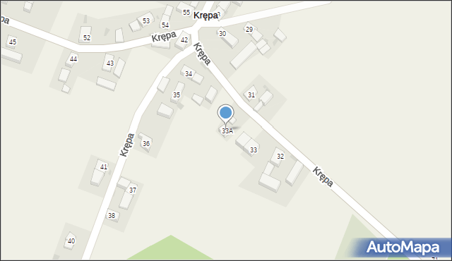 Krępa, Krępa, 33A, mapa Krępa