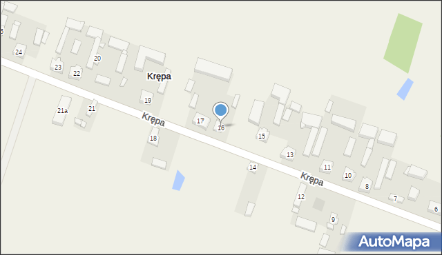 Krępa, Krępa, 16, mapa Krępa