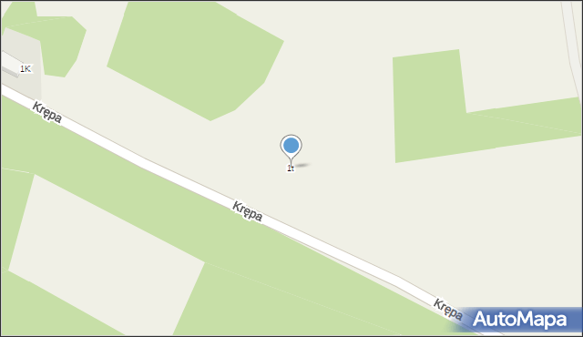 Krępa, Krępa, 1t, mapa Krępa