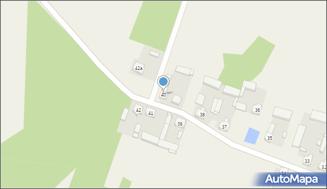 Krępa, Krępa, 40, mapa Krępa