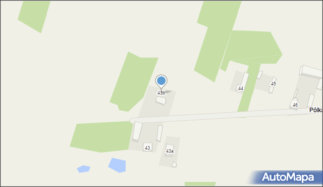 Krępa, Krępa, 43b, mapa Krępa