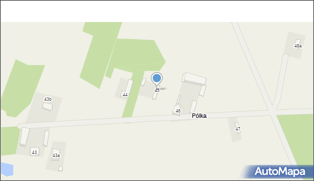 Krępa, Krępa, 45, mapa Krępa