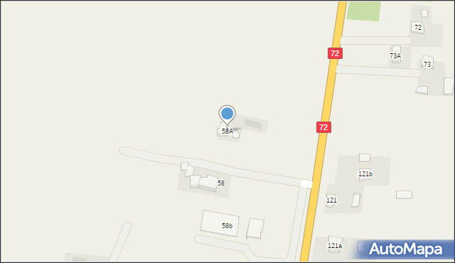 Krępa, Krępa, 58A, mapa Krępa