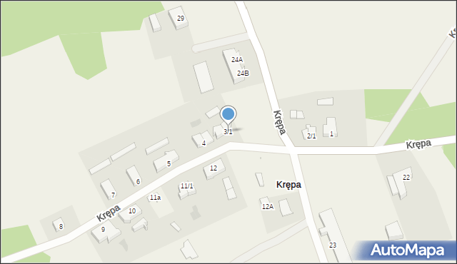 Krępa, Krępa, 3/1, mapa Krępa