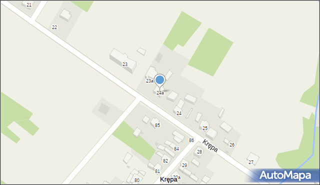 Krępa, Krępa, 24a, mapa Krępa