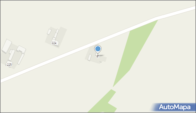 Krępa, Krępa, 87, mapa Krępa