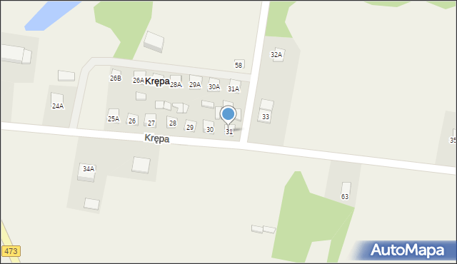 Krępa, Krępa, 31, mapa Krępa