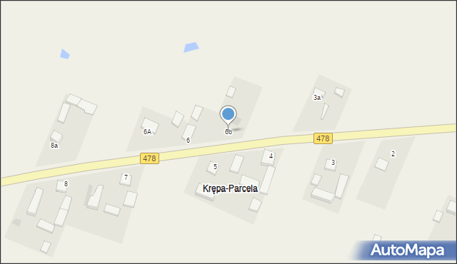 Krępa, Krępa, 6b, mapa Krępa