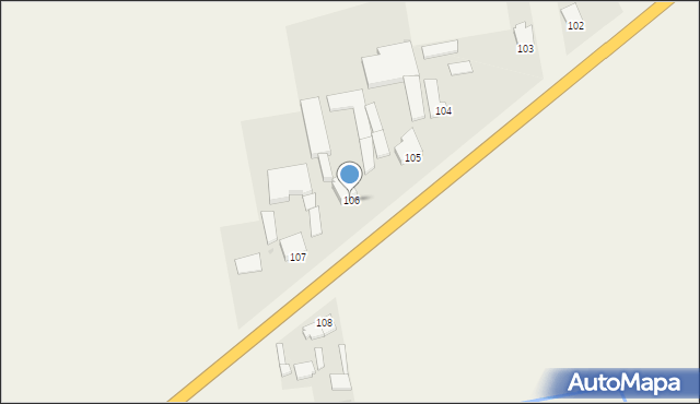 Krępa, Krępa, 106, mapa Krępa